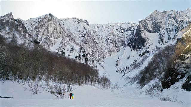 一ノ倉沢をドローンで撮影